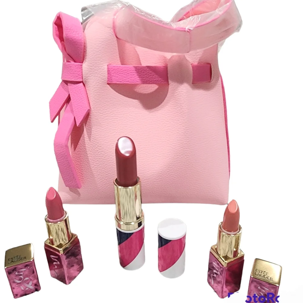 Estée Lauder Pure Color Envy Lipstick 💄 And Cosmetic Bag 🎒 Bundle